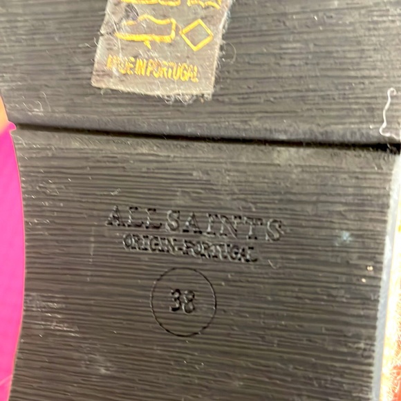 Woman shoes, all saint, size 8, black - Picture 2 of 3